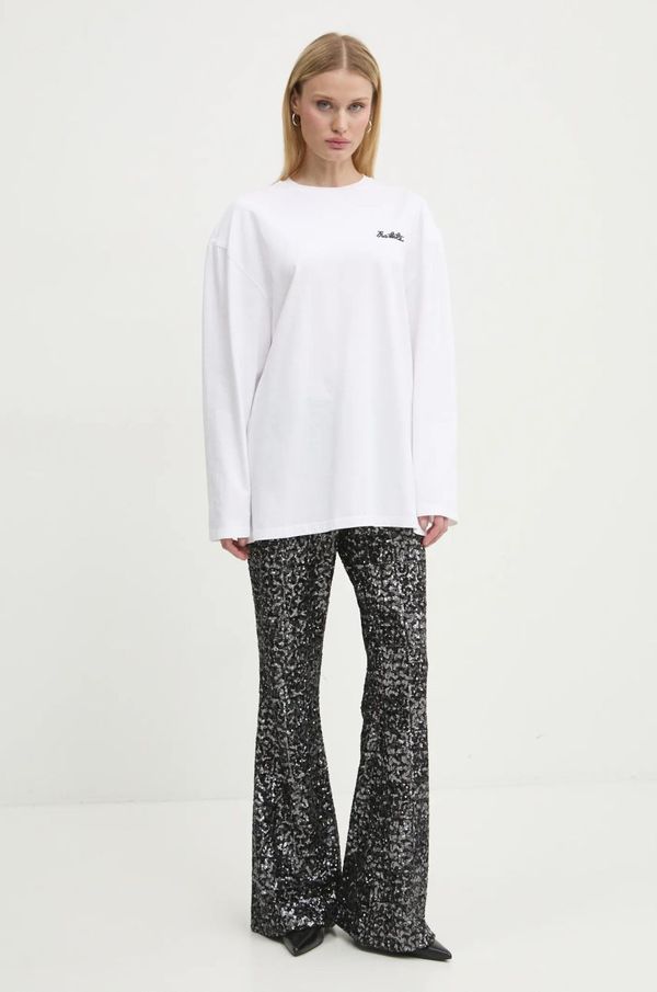 Rotate Pamučna majica dugih rukava Rotate boja: bijela, 111441400