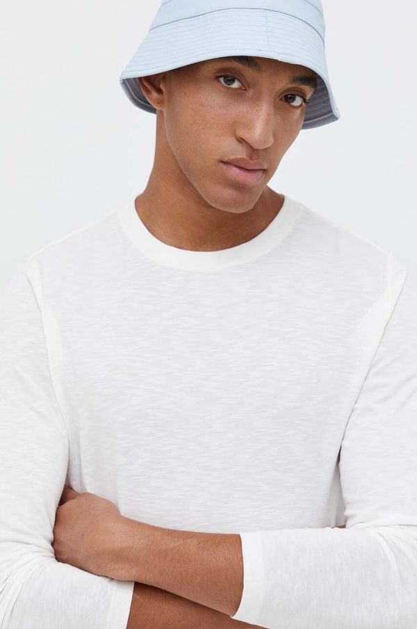 Superdry Pamučna majica dugih rukava Superdry boja: bijela, bez uzorka