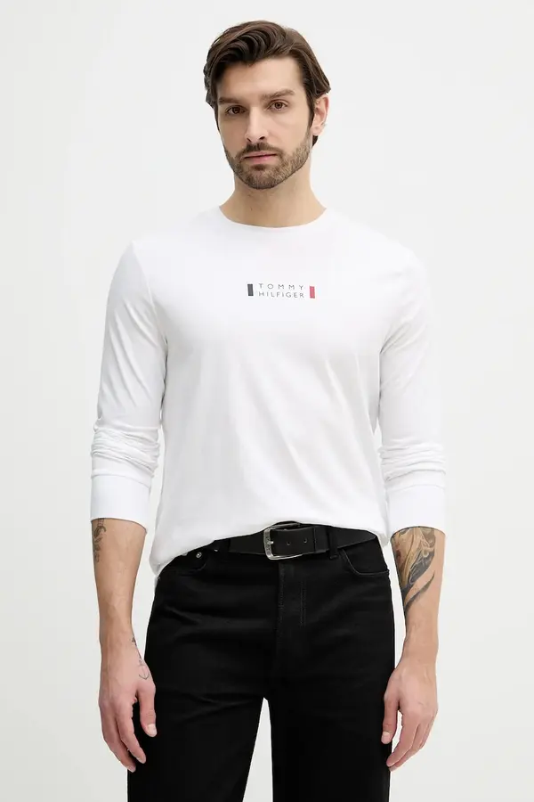 Tommy Hilfiger Pamučna majica dugih rukava Tommy Hilfiger