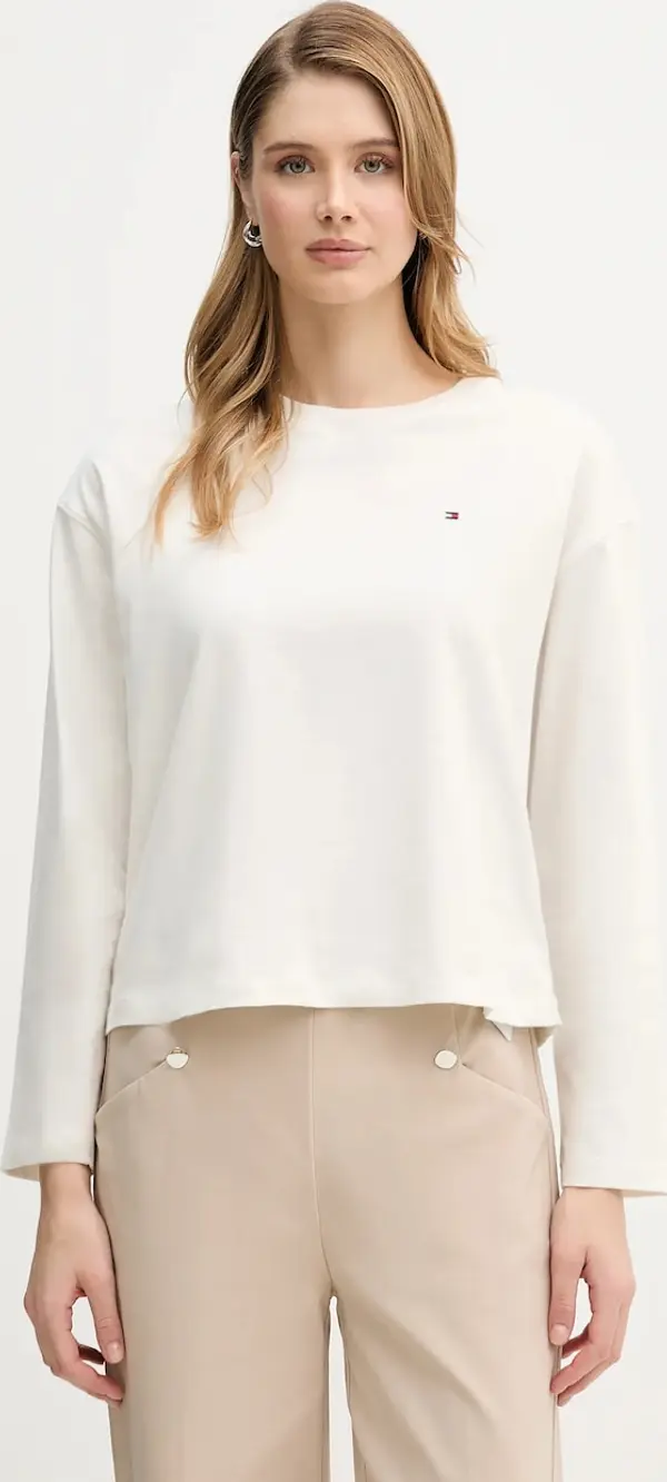 Tommy Hilfiger Pamučna majica dugih rukava Tommy Hilfiger
