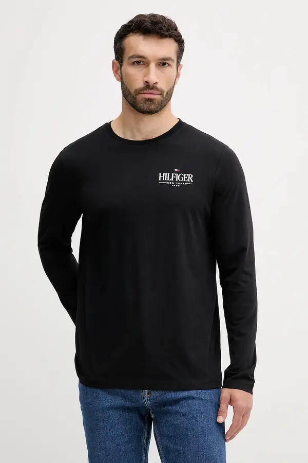 Tommy Hilfiger Pamučna majica dugih rukava Tommy Hilfiger