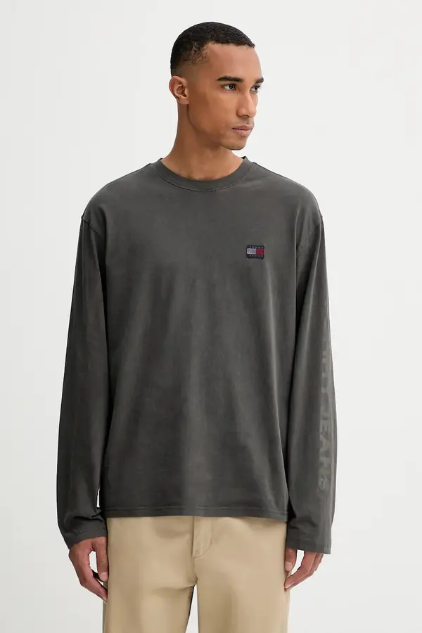 Tommy Jeans Pamučna majica dugih rukava Tommy Jeans