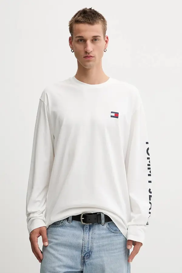 Tommy Jeans Pamučna majica dugih rukava Tommy Jeans