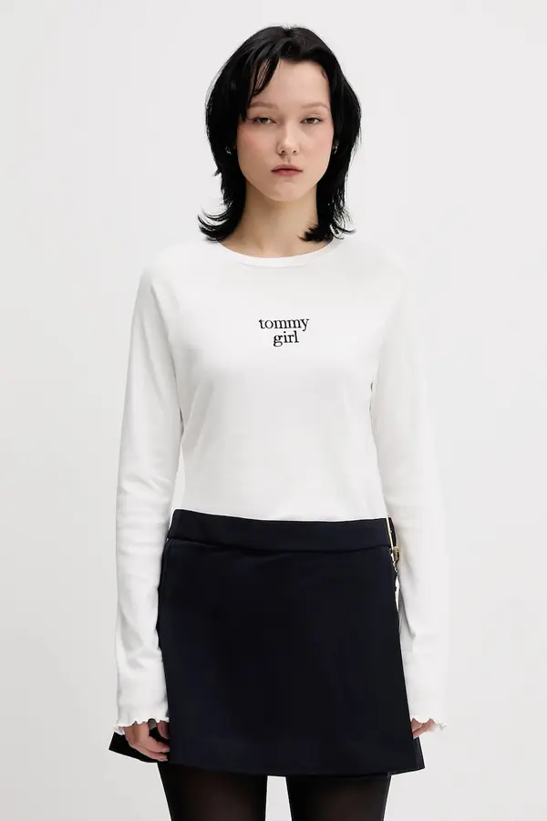 Tommy Jeans Pamučna majica dugih rukava Tommy Jeans