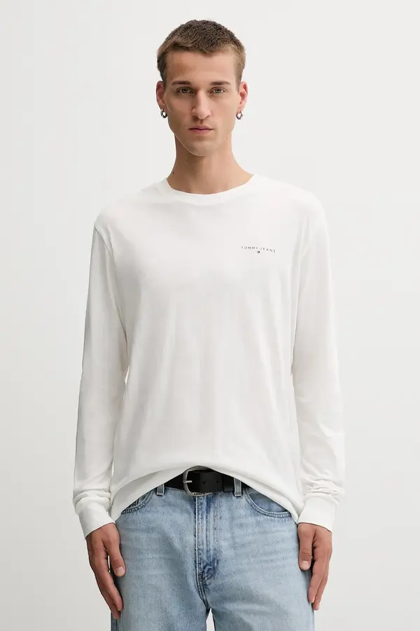 Tommy Jeans Pamučna majica dugih rukava Tommy Jeans