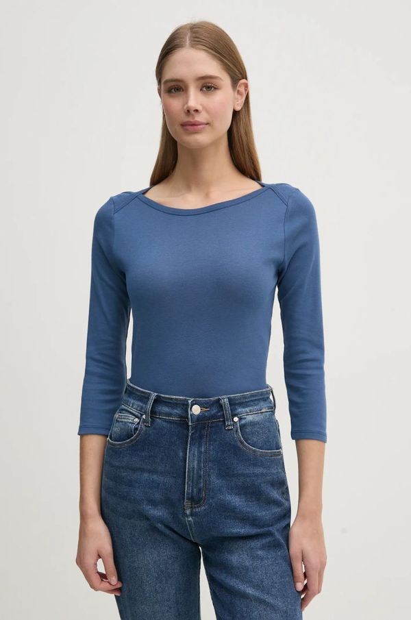 United Colors of Benetton Pamučna majica dugih rukava United Colors of Benetton boja: ružičasta, 3GA2E16A1