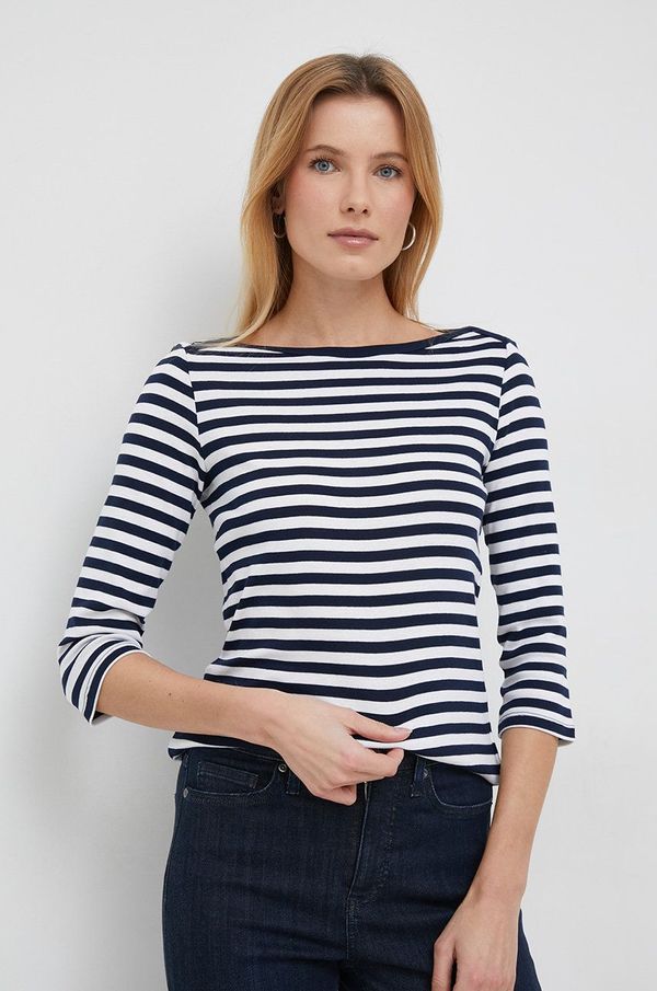 United Colors of Benetton Pamučna majica dugih rukava United Colors of Benetton boja: tamno plava