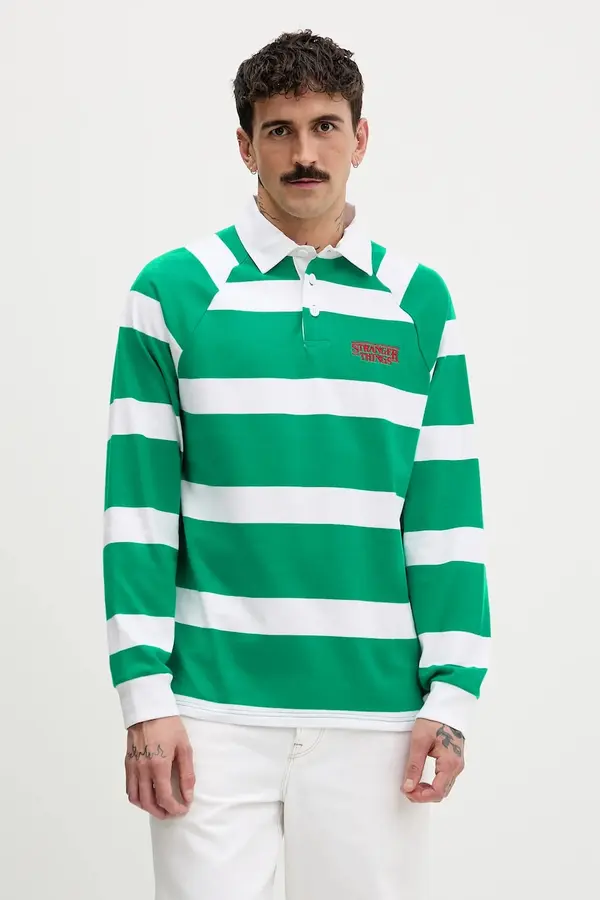 United Colors of Benetton Pamučna majica dugih rukava United Colors of Benetton x Stranger Things