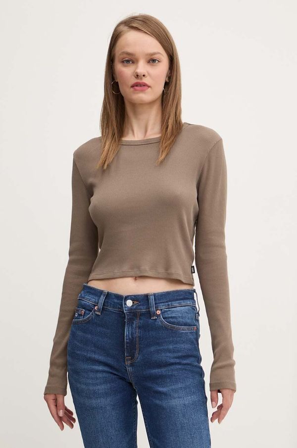 Vans Pamučna majica dugih rukava Vans boja: zelena, VN000HHW9JC1