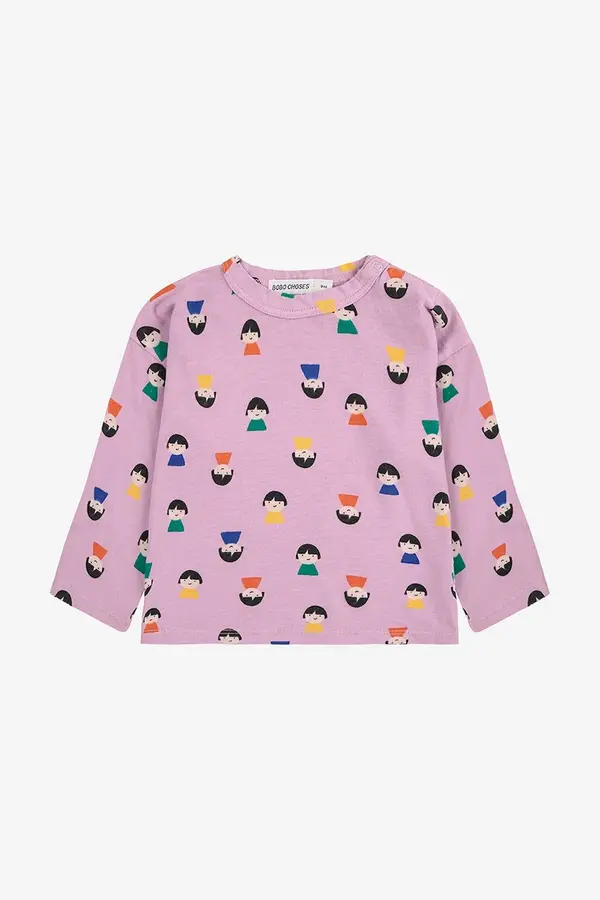 Bobo Choses Pamučna majica dugih rukava za bebe Bobo Choses Game Pawns