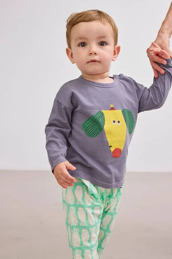 Bobo Choses Pamučna majica dugih rukava za bebe Bobo Choses Happy Dog 125AB017