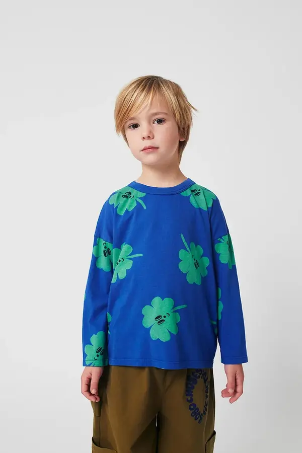 Bobo Choses Pamučna majica dugih rukava za bebe Bobo Choses Lucky Clover