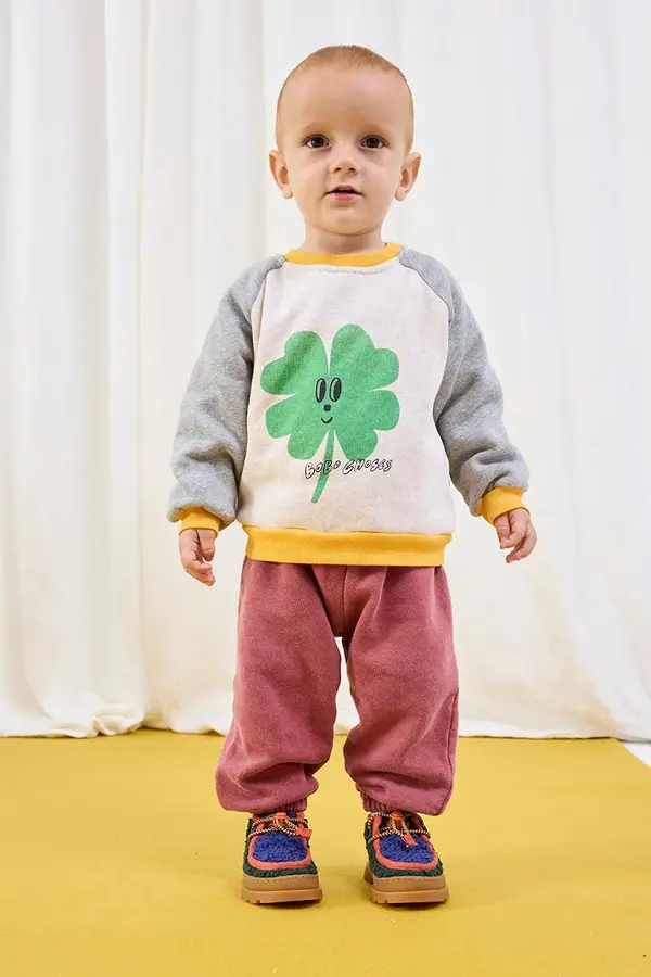 Bobo Choses Pamučna majica dugih rukava za bebe Bobo Choses Lucky Clover