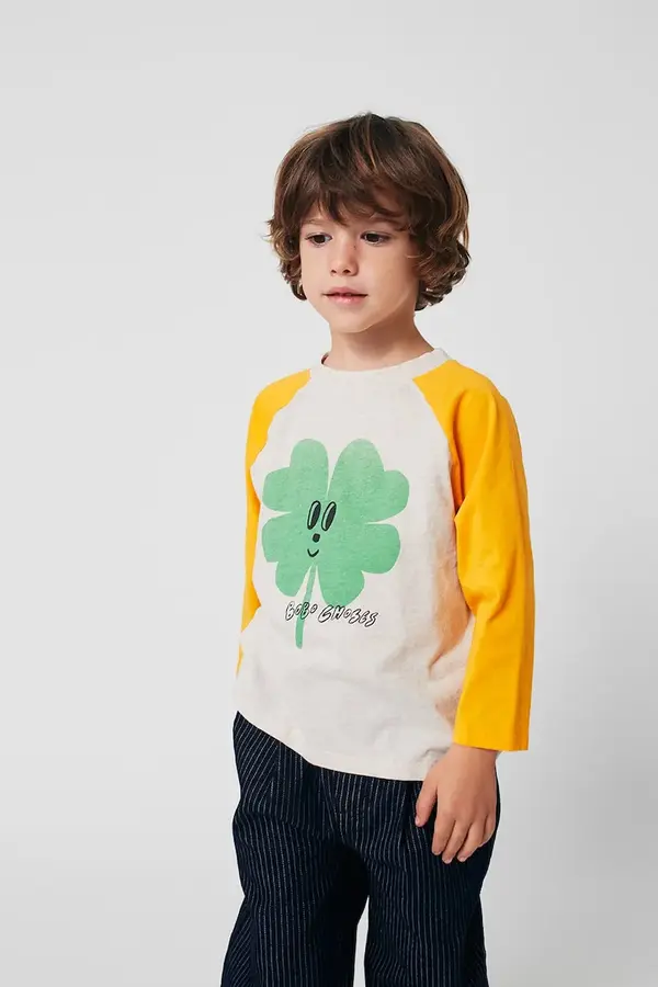 Bobo Choses Pamučna majica dugih rukava za bebe Bobo Choses Lucky Clover