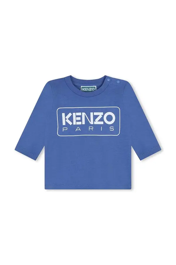 Kenzo kids Pamučna majica dugih rukava za bebe Kenzo Kids