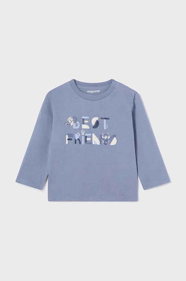 Mayoral Pamučna majica dugih rukava za bebe Mayoral s tiskom, 2039