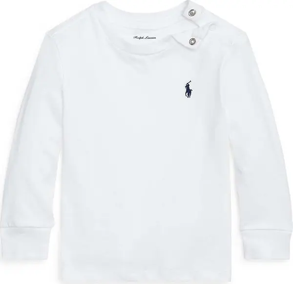 Polo Ralph Lauren Pamučna majica dugih rukava za bebe Polo Ralph Lauren