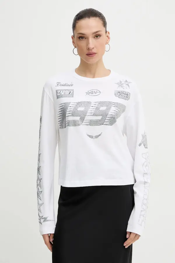 Zadig&Voltaire Pamučna majica dugih rukava ZADIG&VOLTAIRE
