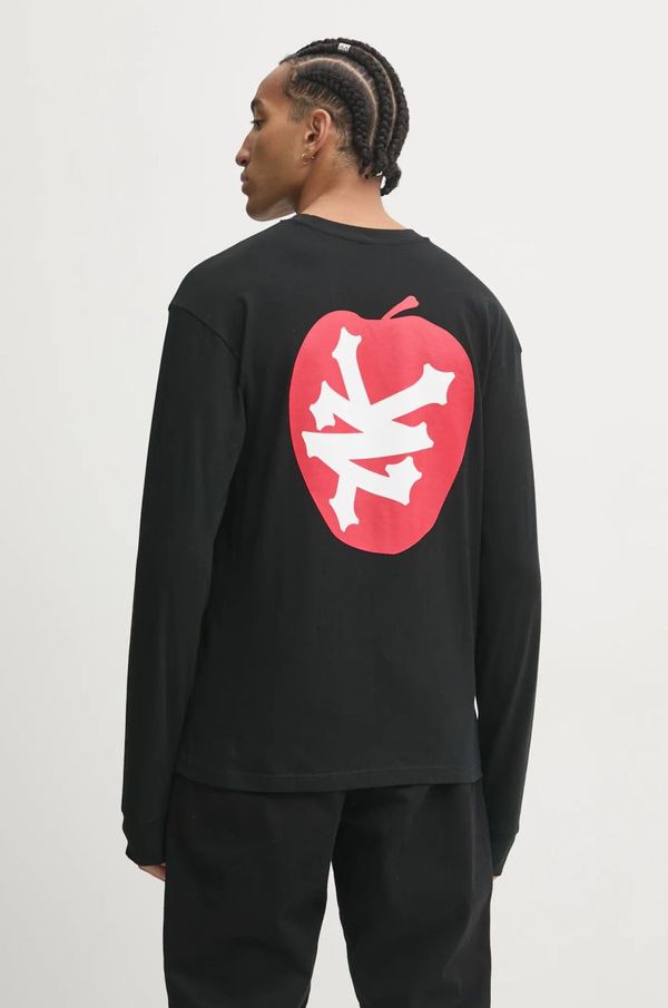 Zoo York Pamučna majica dugih rukava Zoo York boja: crna, s tiskom, 60240008