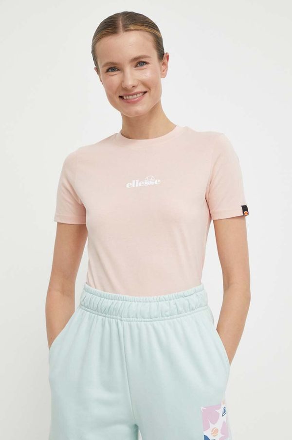 Ellesse Pamučna majica Ellesse Beckana Tee za žene, boja: ružičasta, SGP16458