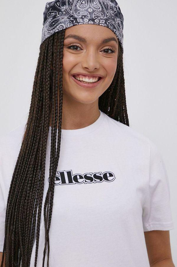 Ellesse Pamučna majica Ellesse boja: bijela, SGM14632-WHITE