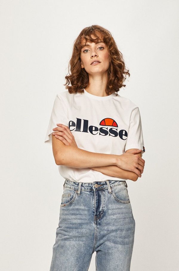Ellesse Pamučna majica Ellesse boja: bijela, SGS03237-White