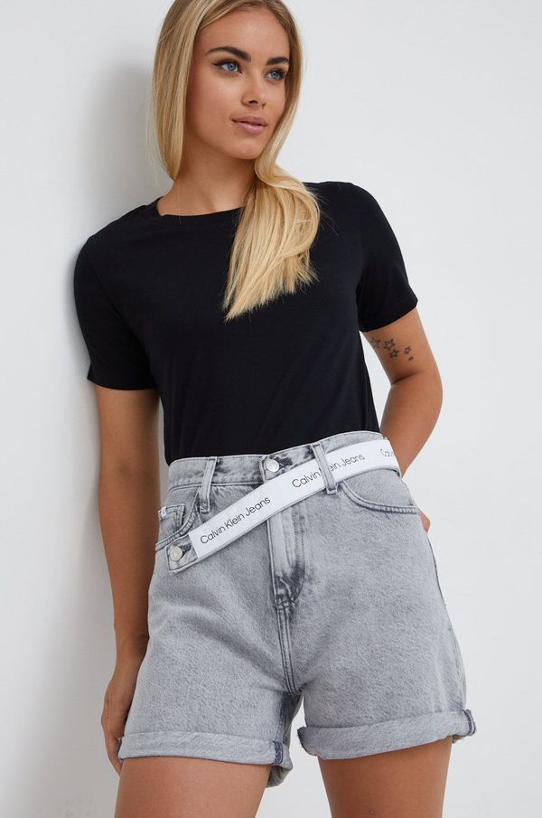 Emporio Armani Pamučna majica Emporio Armani boja: crna