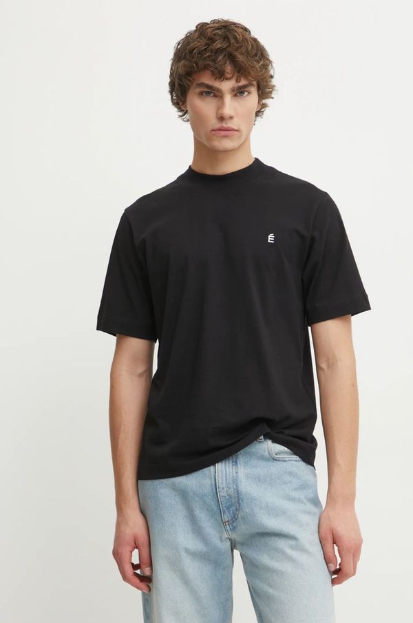 Études Studio Pamučna majica Études Studio za muškarce, boja: crna, bez uzorka, H24MMTSH150