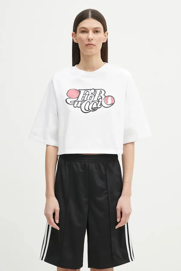 Fiorucci Pamučna majica Fiorucci Curly Lollipop Logo Cropped Padded