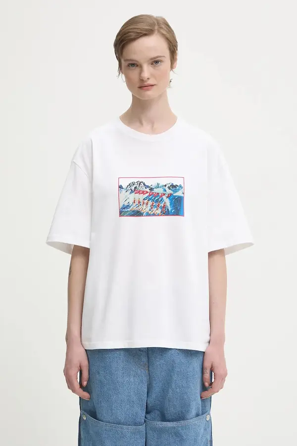 Fiorucci Pamučna majica Fiorucci Winter Waterskiing Print Boxy