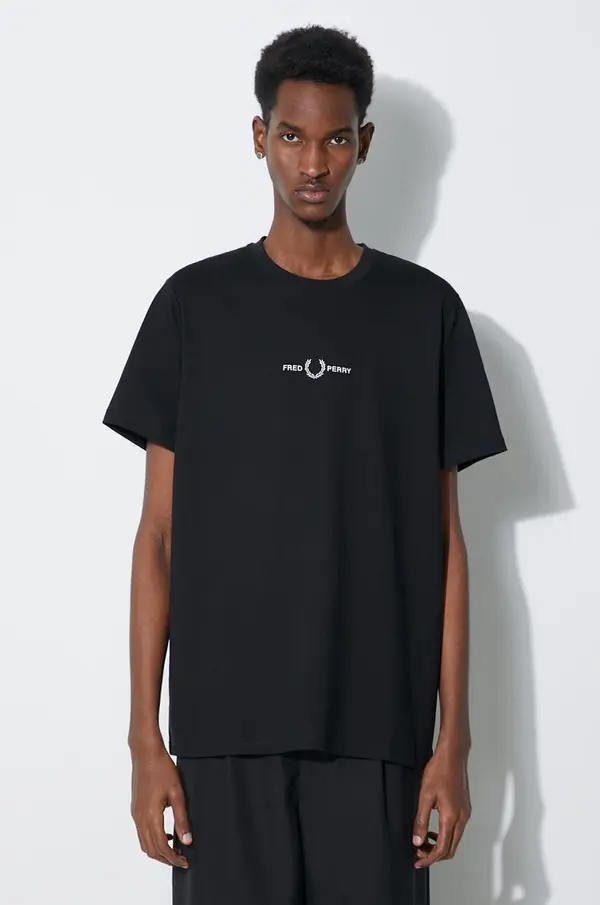 Fred Perry Pamučna majica Fred Perry Embroidered T-Shirt