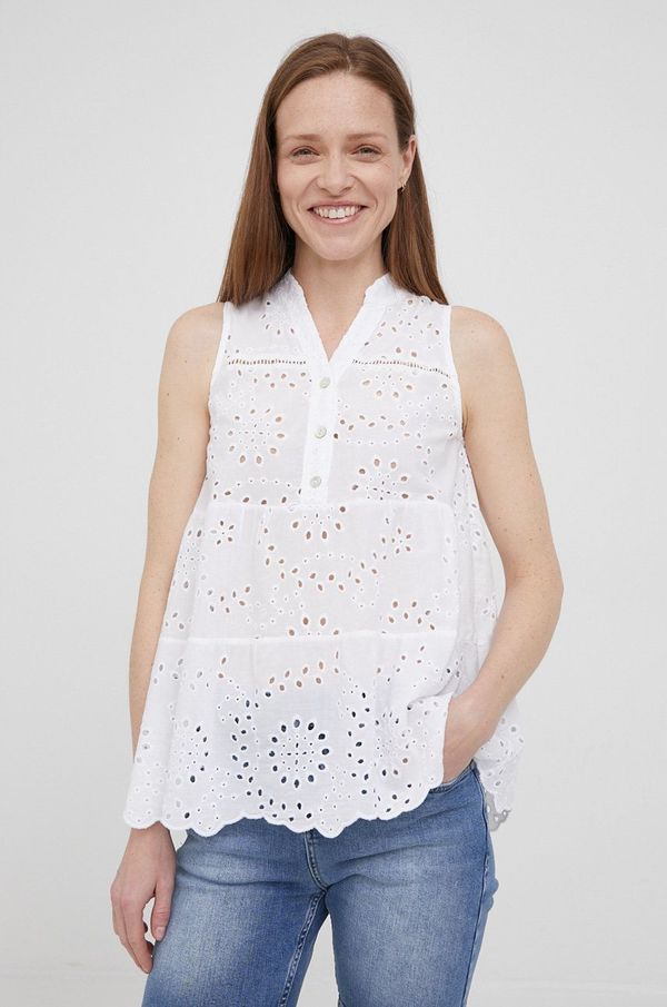 Frieda & Freddies Pamučna majica Frieda & Freddies za žene, boja: bijela, glatka