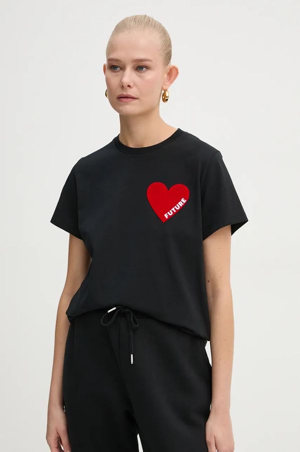 From Future Pamučna majica FROM FUTURE za žene, boja: crna, WTS00829