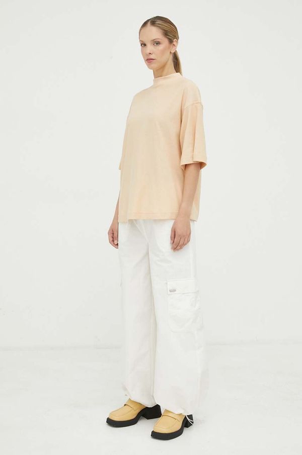 G-Star Raw Pamučna majica G-Star Raw boja: bež