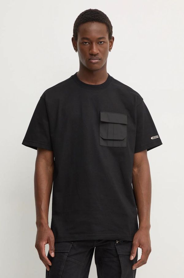 G-Star Raw Pamučna majica G-Star Raw za muškarce, boja: crna, bez uzorka, D25161-C336