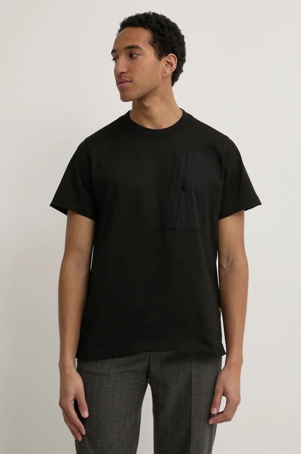 G-Star Raw Pamučna majica G-Star Raw za muškarce, boja: crna, bez uzorka, D26545-D959