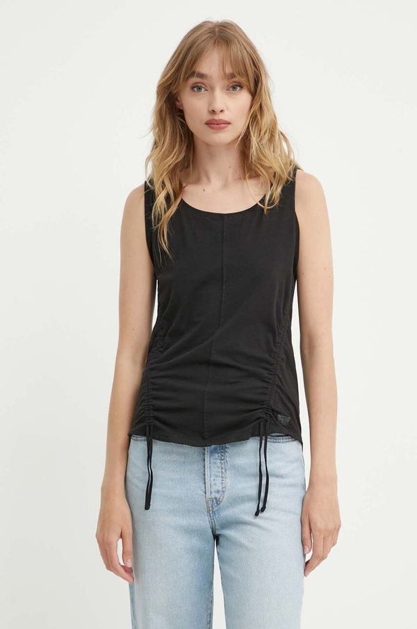 G-Star Raw Pamučna majica G-Star Raw za žene, boja: crna, D24660-4107