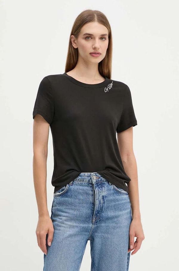 G-Star Raw Pamučna majica G-Star Raw za žene, boja: crna, D25053-A870
