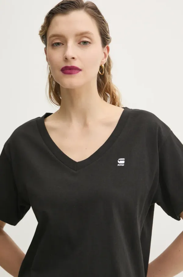 G-Star Raw Pamučna majica G-Star Raw za žene, boja: crna, D26067-D601