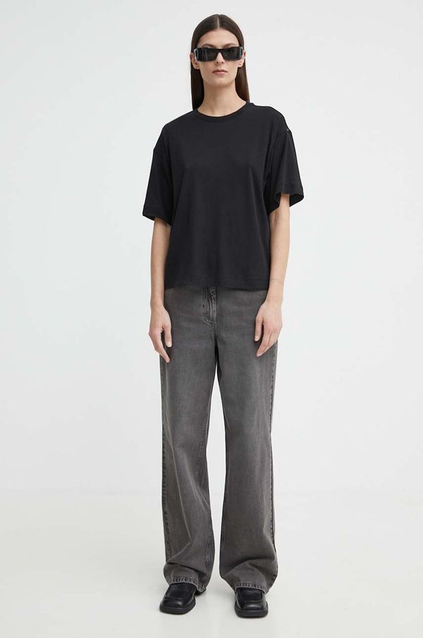 G-Star Raw Pamučna majica G-Star Raw za žene, boja: crna