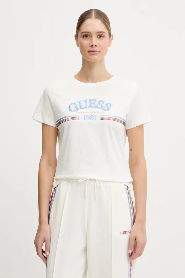 Guess Pamučna majica Guess ALDA