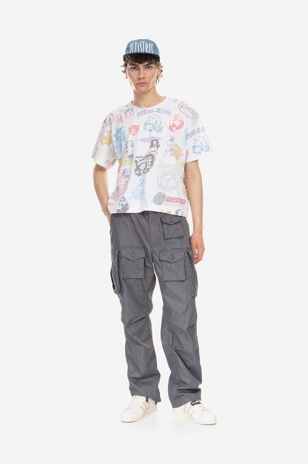 Guess U.S.A. Pamučna majica Guess Aop Tee boja: bijela, s uzorkom, M3GI06.KBB50-F0C9