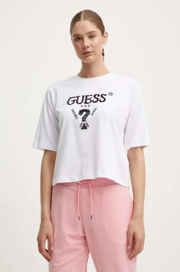 Guess Pamučna majica Guess AURLIE