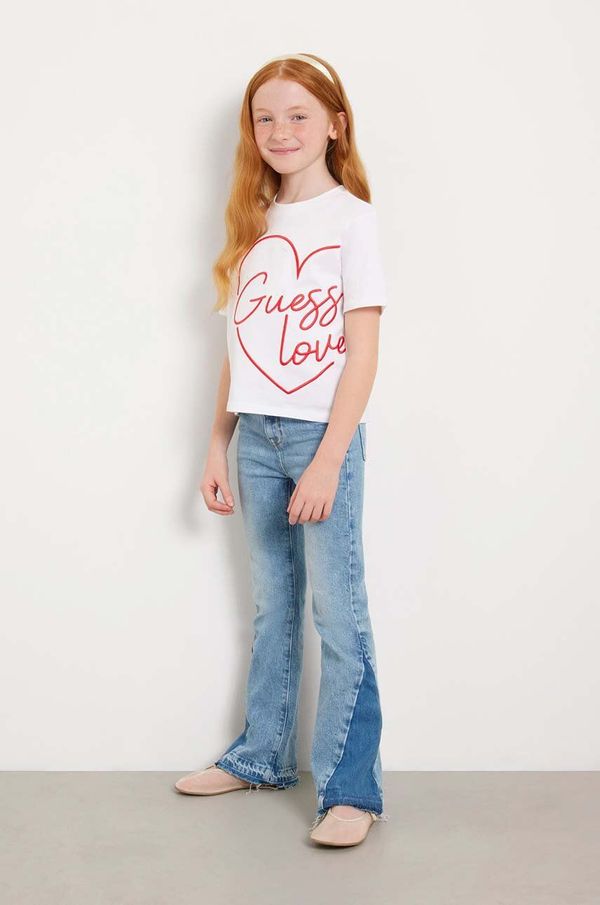 Guess Pamučna majica Guess boja: bijela, J4YI06 K8HM4