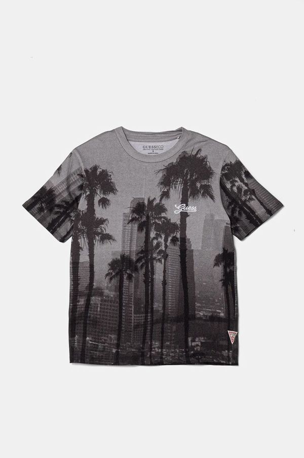 Guess Pamučna majica Guess boja: siva, s uzorkom, L5RI26 K8HM4