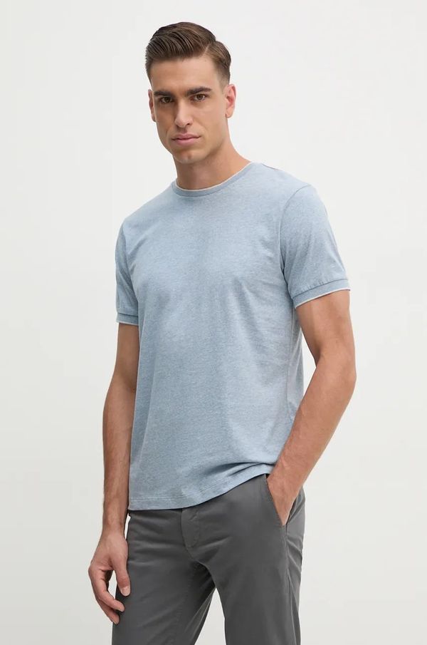 Hackett London Pamučna majica Hackett London za muškarce, melanž, HM500838