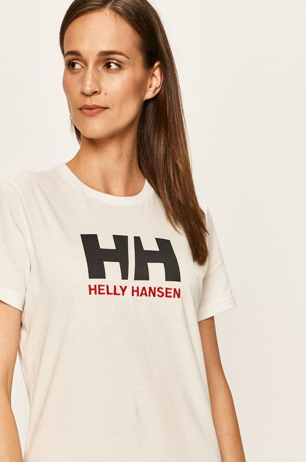 Helly Hansen Pamučna majica Helly Hansen boja: bijela, 34112-001