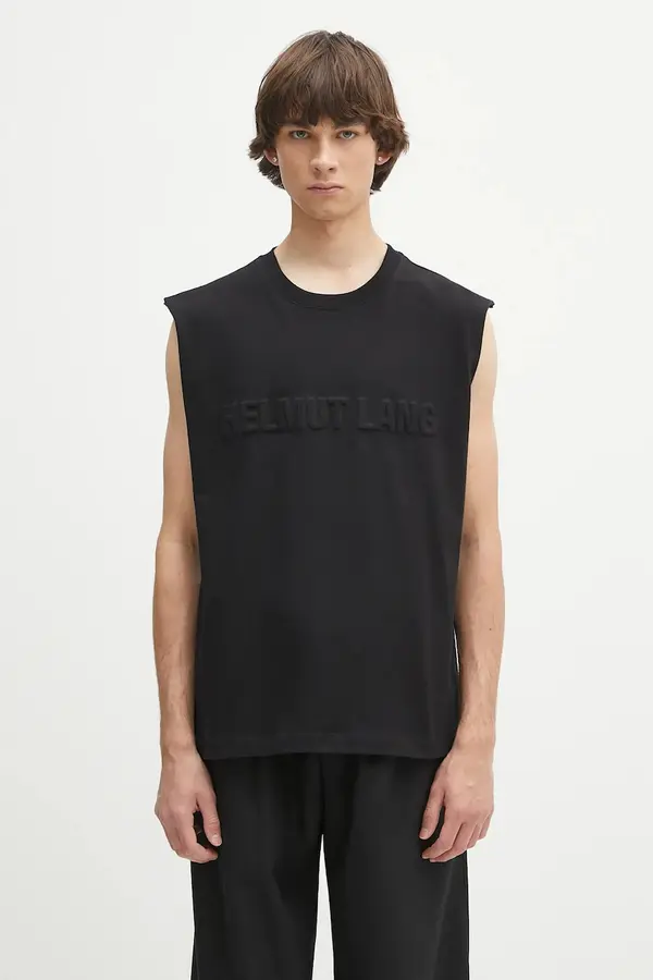 Helmut Lang Pamučna majica Helmut Lang EMBOSSED.TANK.ROUNDE
