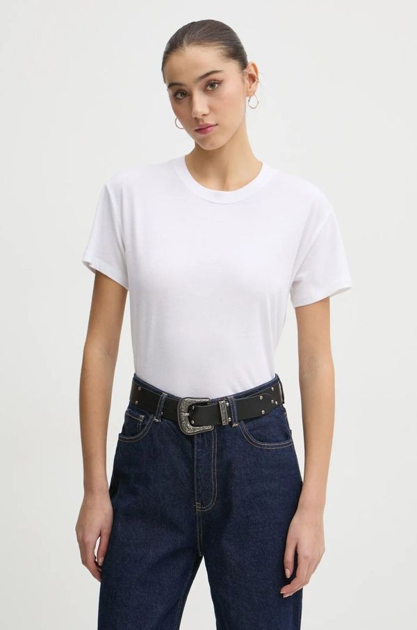 Hollister Co. Pamučna majica Hollister Co. za žene, boja: bijela, KI339-3613