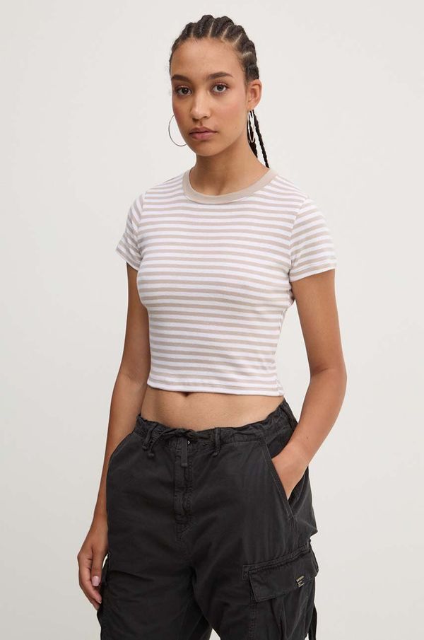 Hollister Co. Pamučna majica Hollister Co. za žene, boja: bijela, KI339-3692